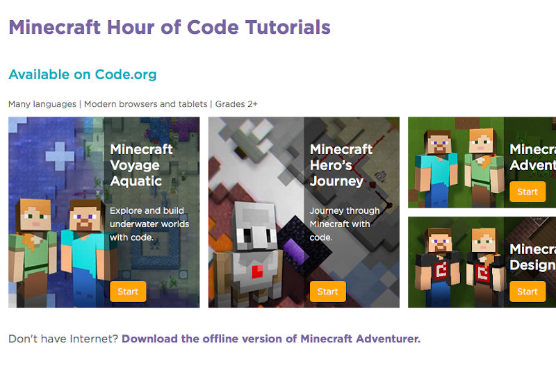 Minecraft for the Hour of Code - STEAM Family Fun | Backpack Bytes 