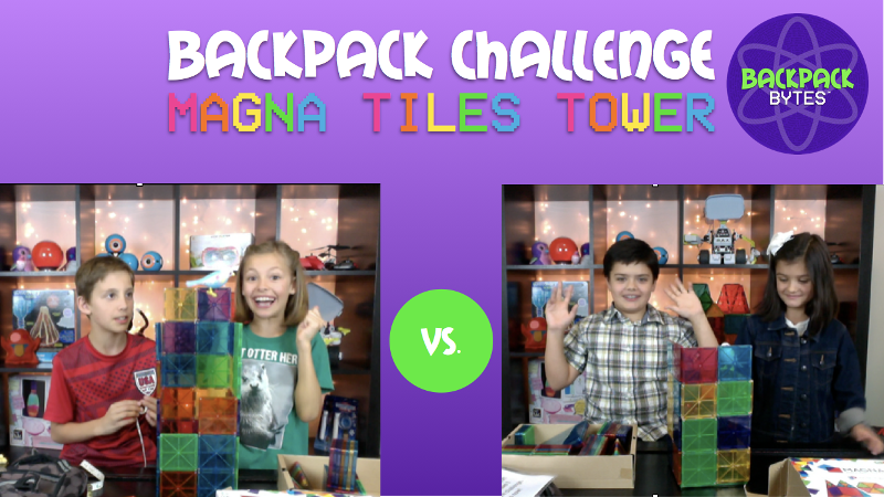 STEM Challenge with Magna Tiles | Backpack Bytes video