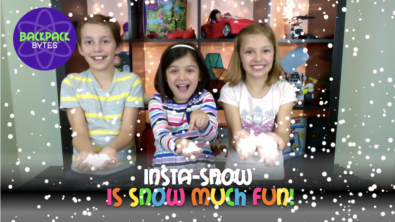 Insta-Snow - Snow Much Fun - STEM Projects - STEM Videos for Kids | Backpack Bytes 