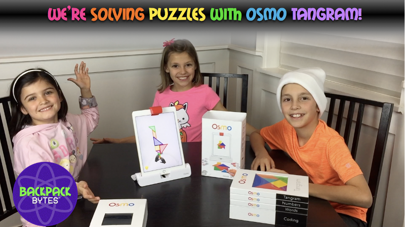 OSMO Tangram - Solving Puzzles - STEM videos for kids | Backpack Bytes 